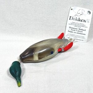 Dokkens Miniature Mallard Duck Dead Fowl Dummy Trainer Hunting Dog Retrieval NWT